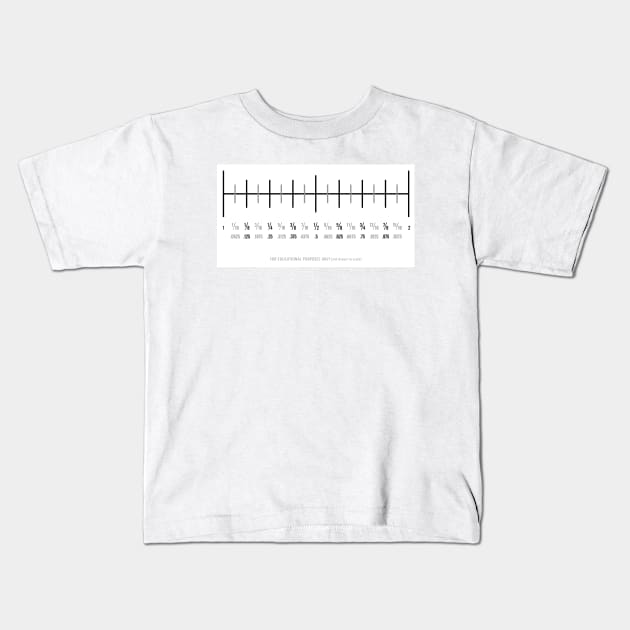 Ruler Kids T-Shirt by ElizAlahverdianDesigns